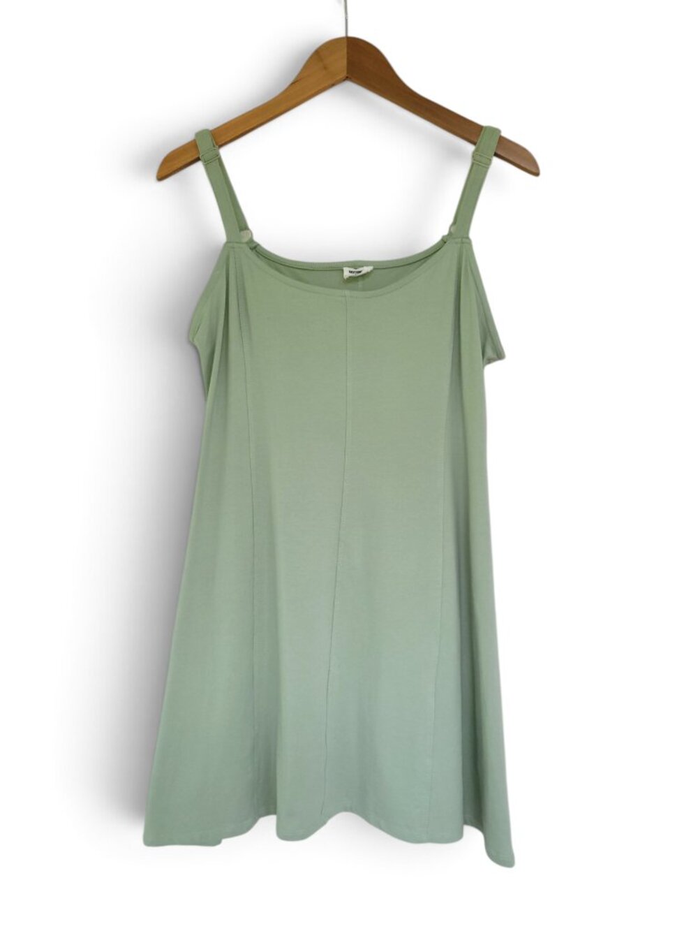 Cotton On Light Sage Green Tank Swing Style Mini Dress